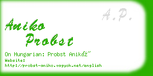 aniko probst business card